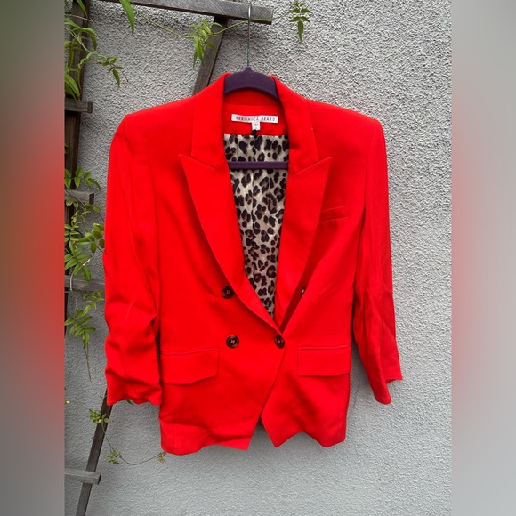 Veronica Beard Dinah Dickey Jacket in Poppy - Picture 5 of 13